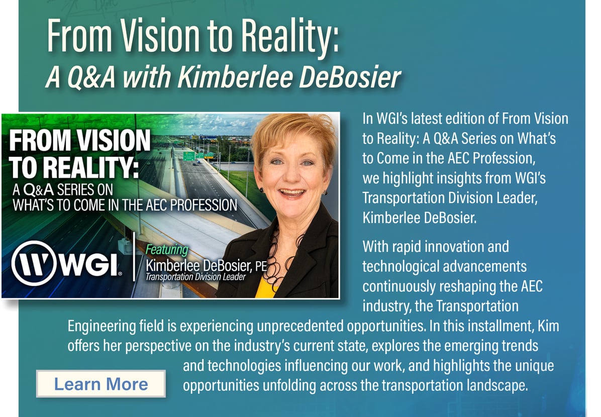 From Vision to Reality: A Q&A With Kimberlee DeBosier, Transportation Division Leader