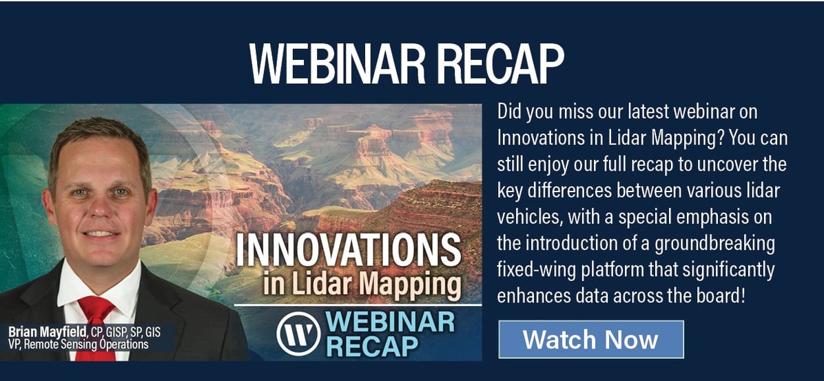 Webinar Recap - Innovations in Lidar Mapping