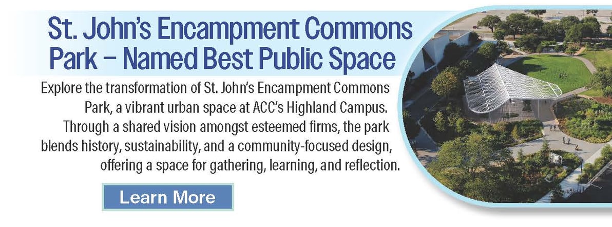 St. John’s Encampment Commons Park - Named Best Public Space by ULI Austin